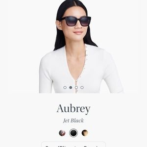 Warby Parker oversized Aubrey Narrow black sunglasses - EUC - for small faces